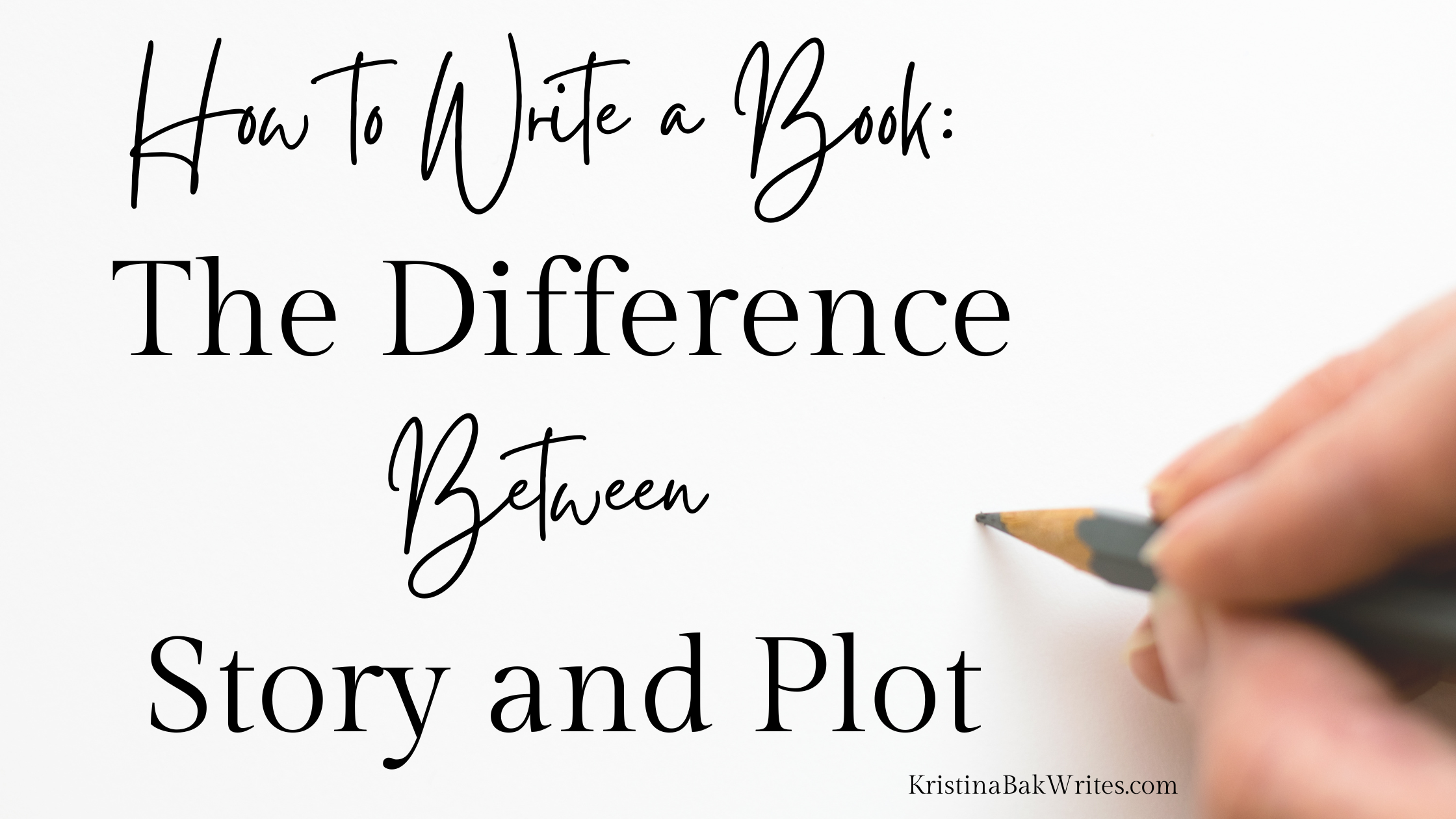 How to write a book the difference between story and plot